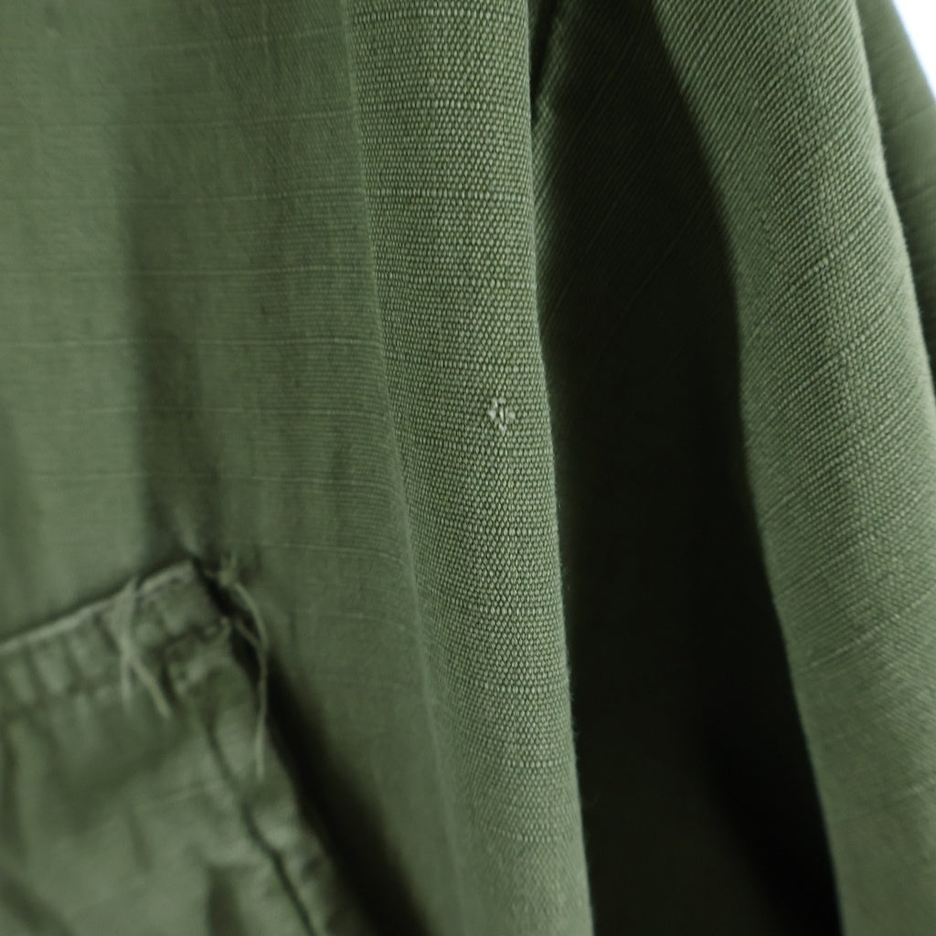 MILITARY(ミリタリー) 70S VINTAGE 5th Jungle Fatigue Jacket ヴィンテージ ジャングル ファティーグ ジャケット リップストップ カーキ 8405-935-4704