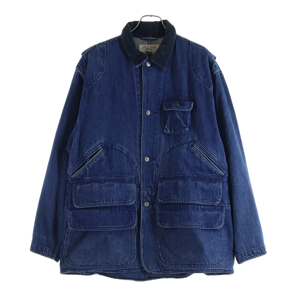 POLO RALPH LAUREN(ポロラルフローレン) 80S-90S VINTAGE DENIM HUNTING JACKET ヴィンテージ デニムハンティングジャケット インディゴ