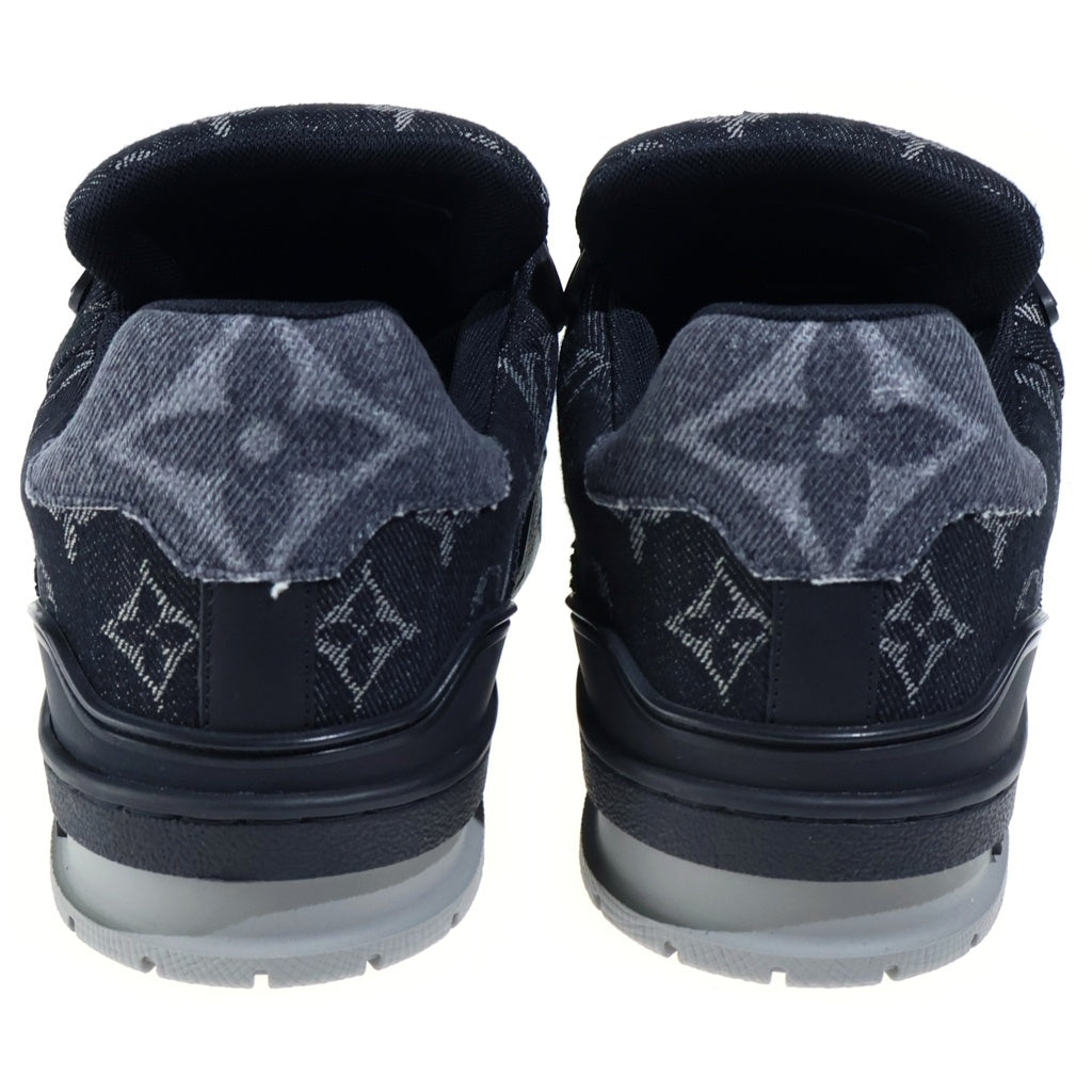 LOUIS VUITTON(ルイヴィトン) 23AW LV トレイナーライン モノグラムデニム ローカットスニーカー ブラック 1AC4ZG