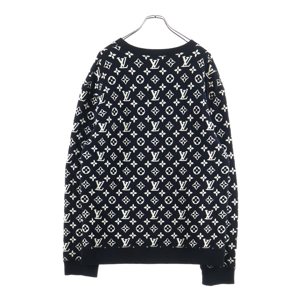 LOUIS VUITTON(ルイヴィトン) 20SS フルモノグラムジャカードクルーネックスウェットトレーナー ブラック RM201Q TCJ HIY53W