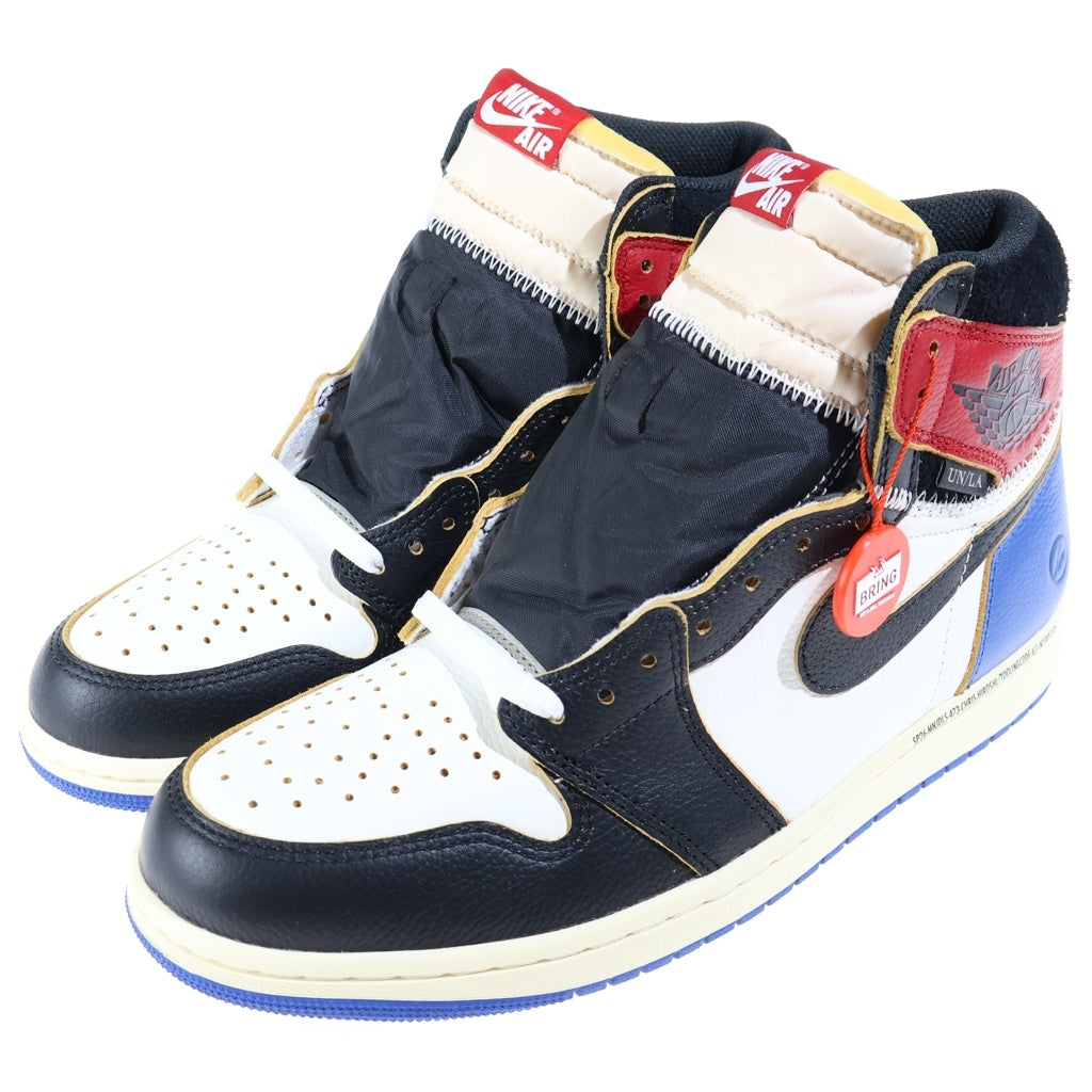 NIKE(ナイキ) ×Fragment Design ×UNION AIR JORDAN 1 HIGH OG IO7847-002 フラグメントデザイン ユニオン エアジョーダン1 ハイカットスニーカー マルチ US10.5/28.5cm