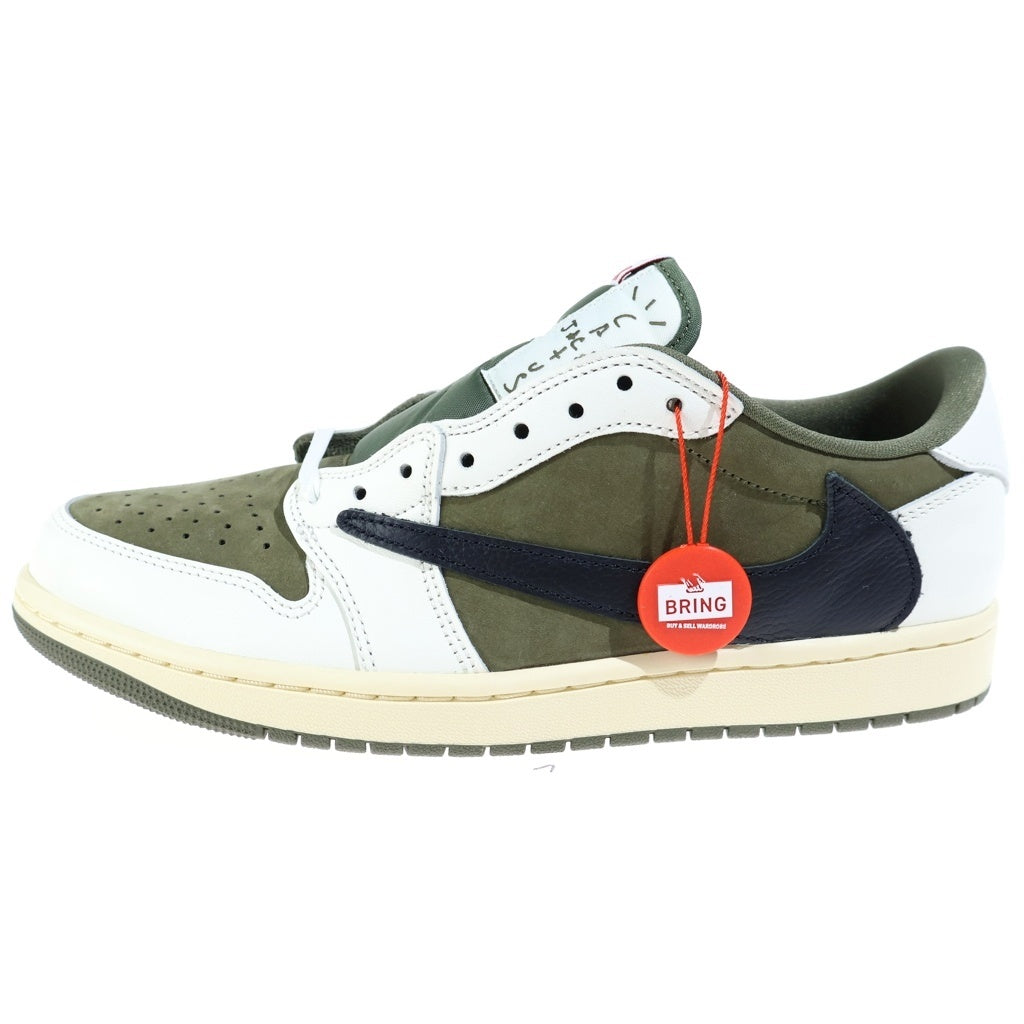 NIKE(ナイキ) ×TRAVIS SCOTT AIR JORDAN 1 LOW OG SP REVERSE OLIVE DM7866-200 トラヴィススコット エアジョーダン1 リバースオリーブ ローカットスニーカー US10.5/28.5cm