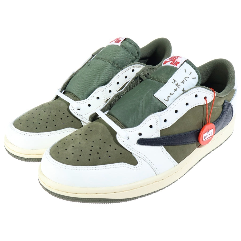 NIKE(ナイキ) ×TRAVIS SCOTT AIR JORDAN 1 LOW OG SP REVERSE OLIVE DM7866-200 トラヴィススコット エアジョーダン1 リバースオリーブ ローカットスニーカー US10.5/28.5cm