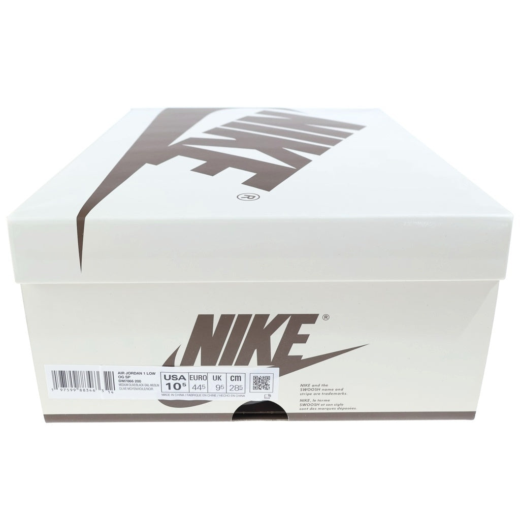 NIKE(ナイキ) ×TRAVIS SCOTT AIR JORDAN 1 LOW OG SP REVERSE OLIVE DM7866-200 トラヴィススコット エアジョーダン1 リバースオリーブ ローカットスニーカー US10.5/28.5cm