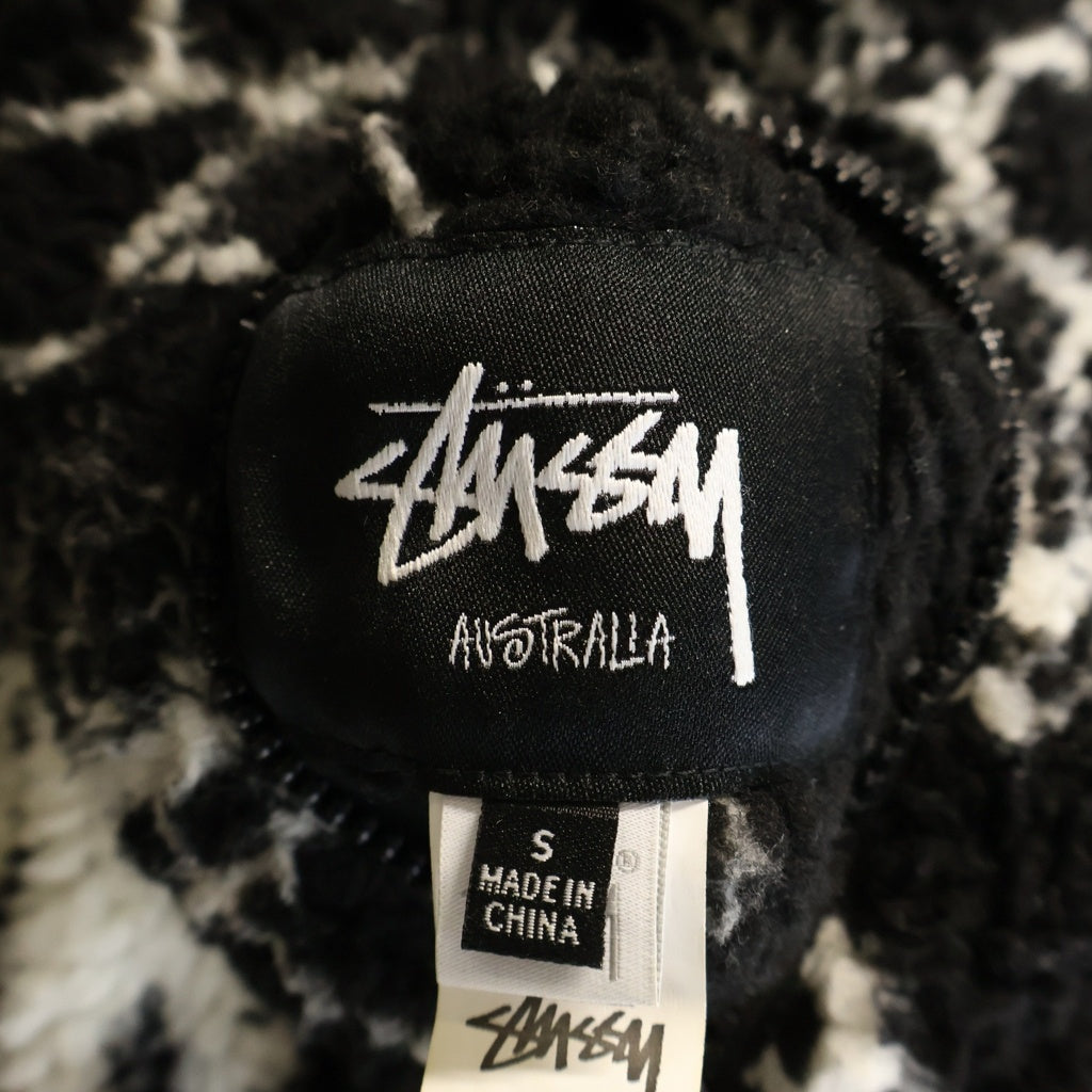 STUSSY(ステューシー) 22AW Dragon Sherpa Jacket ドラゴン リバーシブル フリースジャケット ブラック