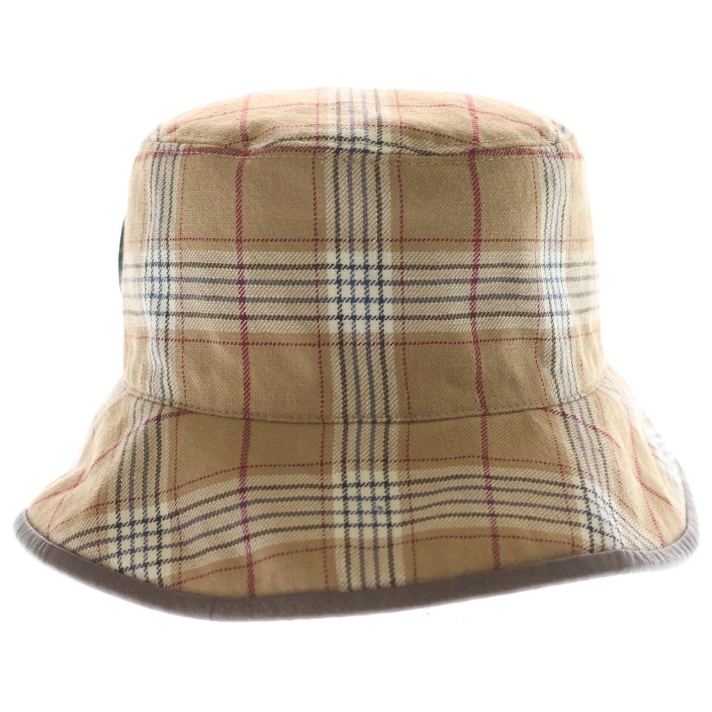 GUCCI(グッチ) GGスプリーム チェック柄 リバーシブル バケットハット 帽子 700851 4HAOT レディース