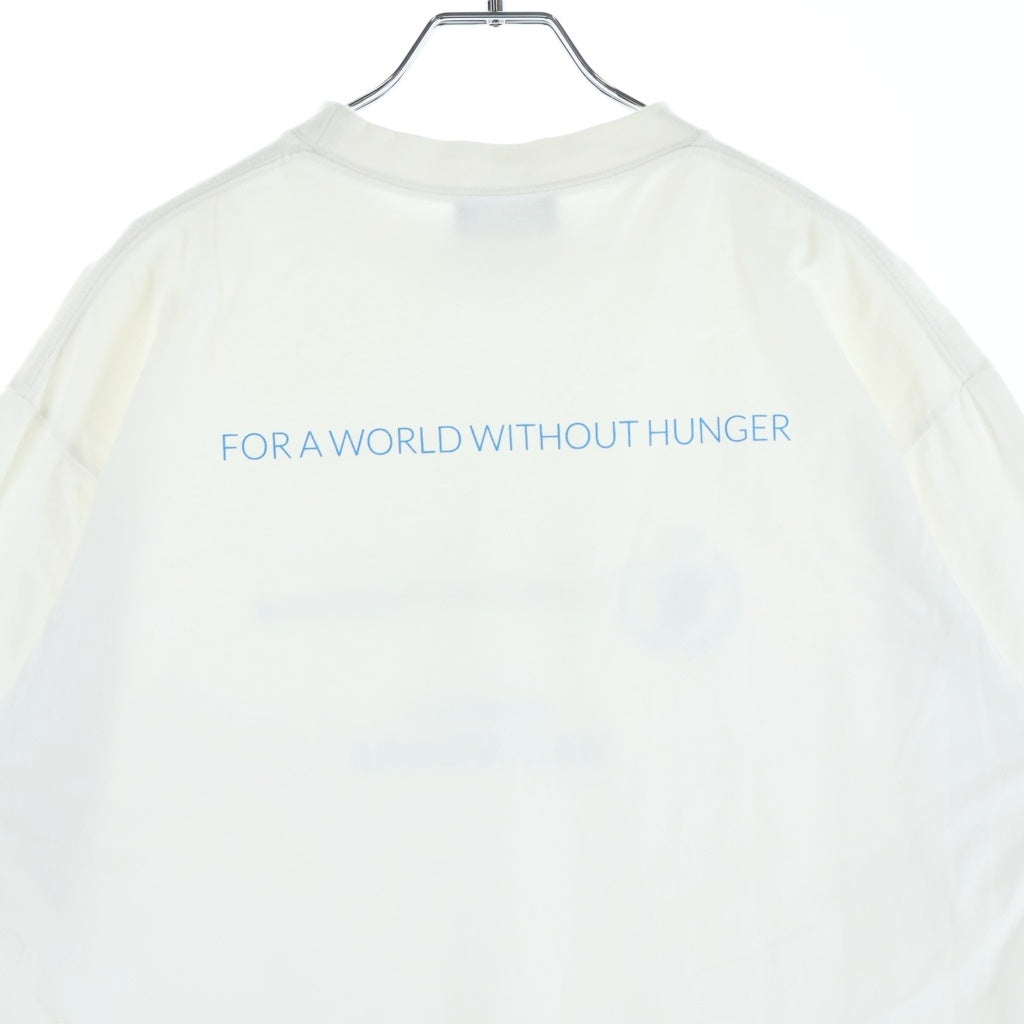 BALENCIAGA(バレンシアガ) 22SS ×WFP LOGO PRINT T-SHIRT フロントロゴプリントクルーネック半袖Tシャツカットソー ホワイト 612966 TMVL2