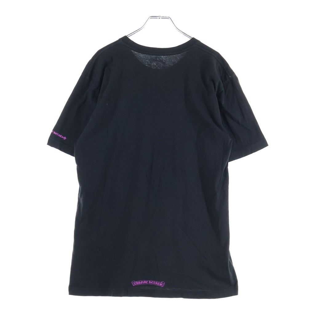 CHROME HEARTS(クロムハーツ) Neck Logo ネックロゴ クルーネック半袖Tシャツカットソー ブラック