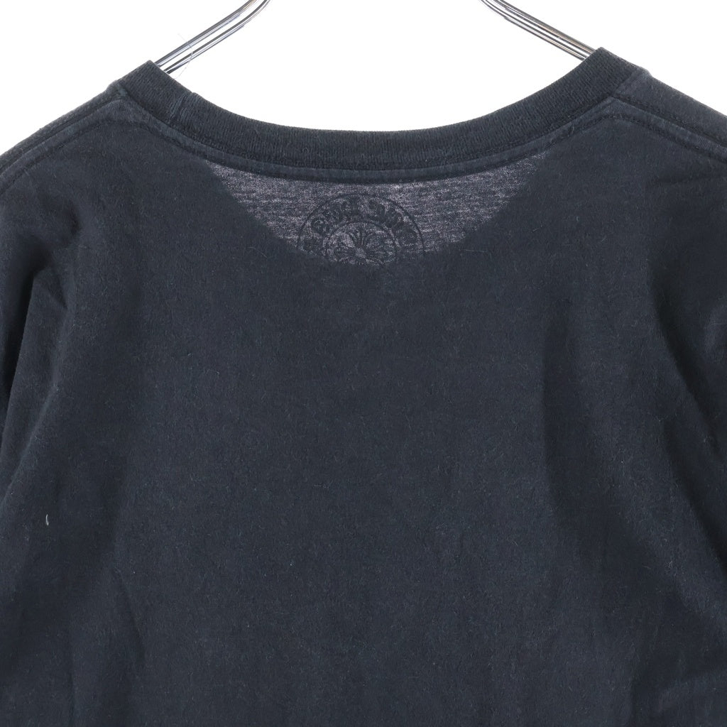 CHROME HEARTS(クロムハーツ) Neck Logo ネックロゴ クルーネック半袖Tシャツカットソー ブラック