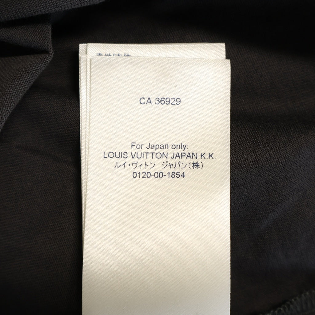 LOUIS VUITTON(ルイヴィトン) ダミエ 総柄 クルーネック半袖Tシャツカットソー ブラック RM2129 NPG HLY32W