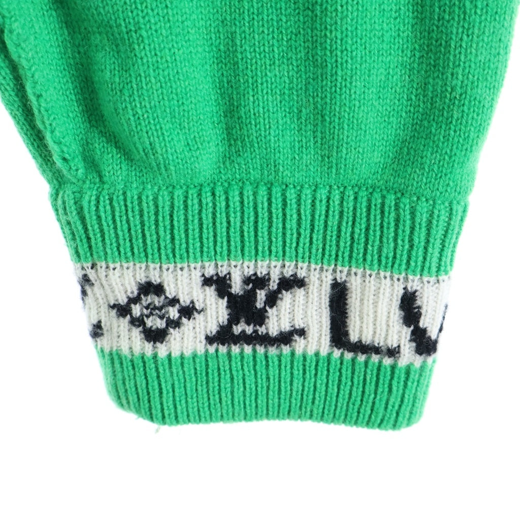 LOUIS VUITTON(ルイヴィトン) 23AW カシミヤインサイドアウトアームロゴ クルーネック長袖ニットセーター グリーン RM231Q GK1 HON44W