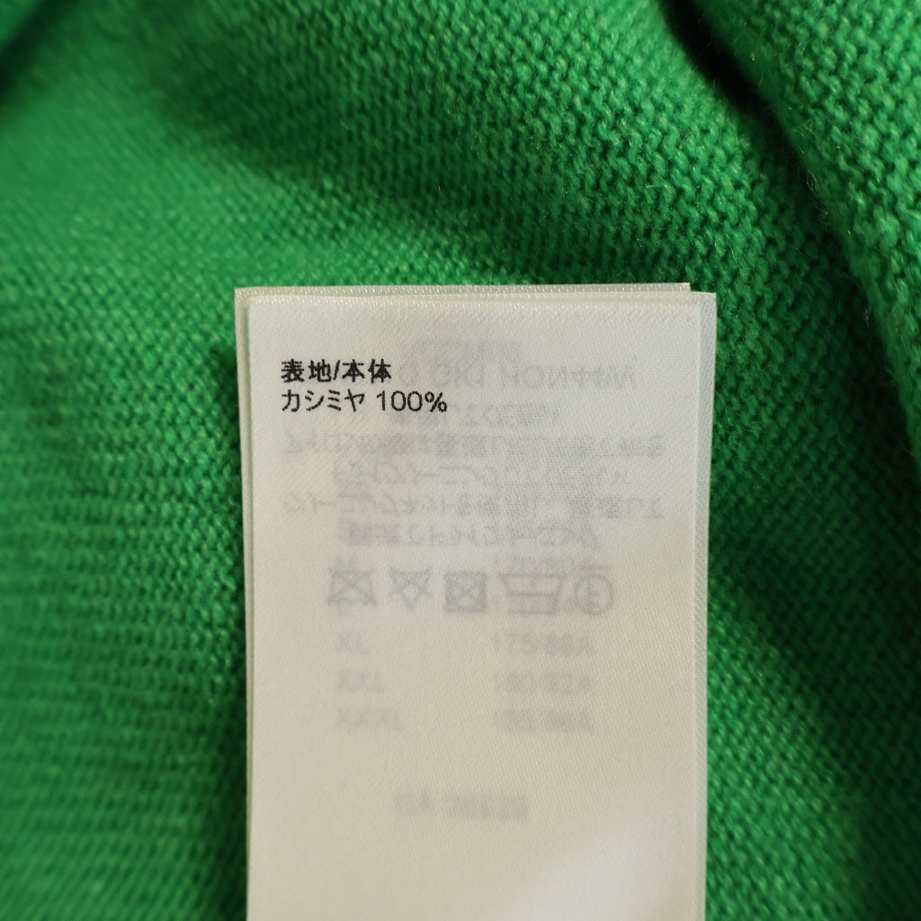 LOUIS VUITTON(ルイヴィトン) 23AW カシミヤインサイドアウトアームロゴ クルーネック長袖ニットセーター グリーン RM231Q GK1 HON44W