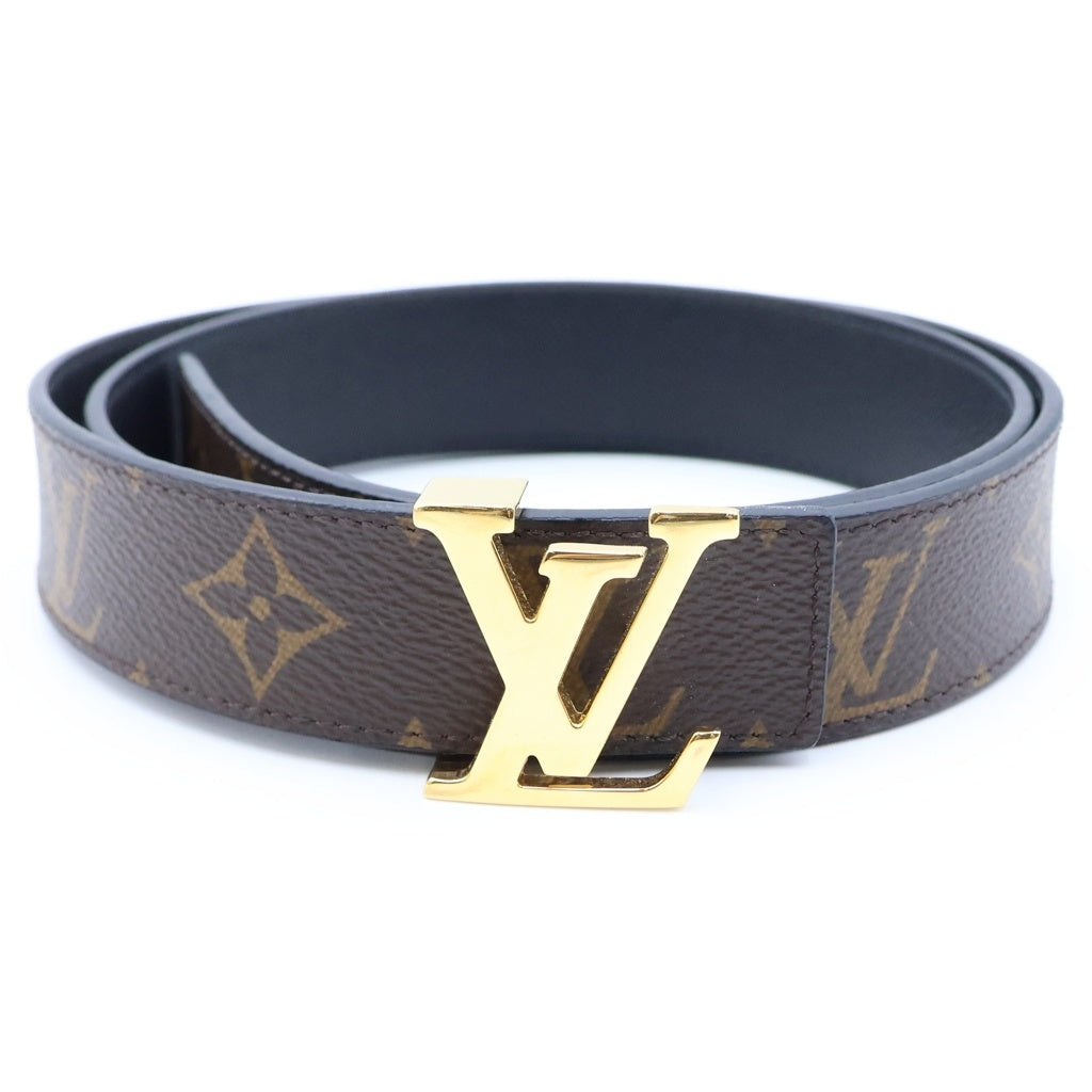 LOUIS VUITTON(ルイヴィトン) サンチュール・LVイニシャル リバーシブル ベルト ブラック/ブラウン M9453 レディース