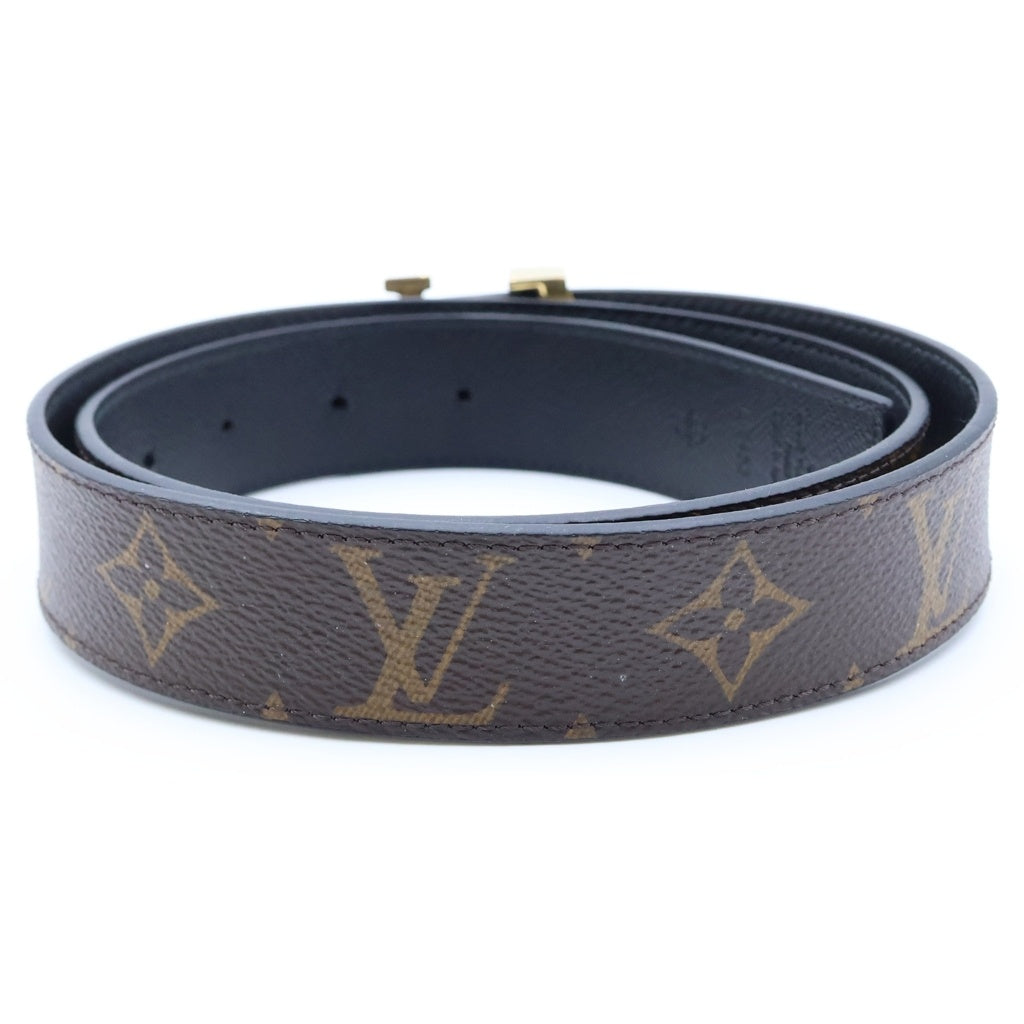 LOUIS VUITTON(ルイヴィトン) サンチュール・LVイニシャル リバーシブル ベルト ブラック/ブラウン M9453 レディース