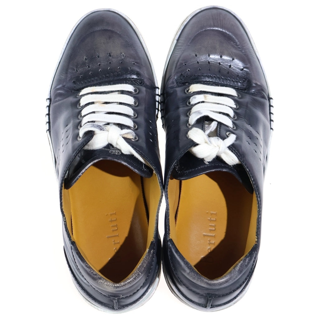 Berluti(ベルルッティ) Playtime Sneakers プレイタイム パレルモ カリグラフィ レザーローカットスニーカー ブラック