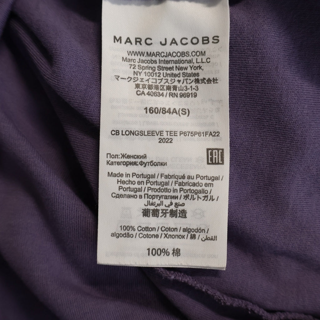 Heaven by Marc Jacobs(ヘブンバイマークジェイコブス) ×Kiko Kostadinov キコ コスタディノフ フロントプリントクルーネック長袖Tシャツカットソー ロンT パープル/ピンク レディース P675P61FA22