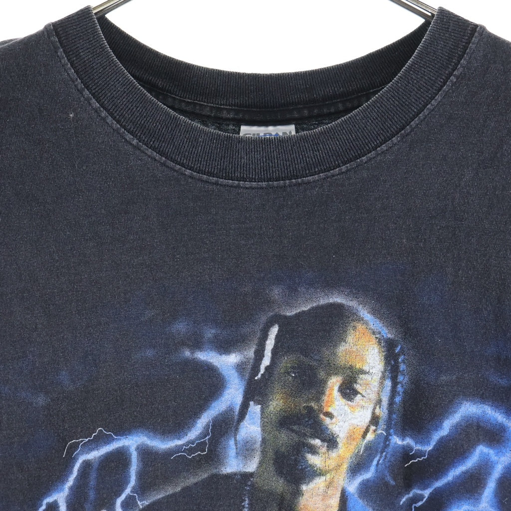 VINTAGE(ヴィンテージ) 00S Snoop Dogg Puff Pass Tour 2001 T-shirt スヌープドッグ GILDANタグ パフ パス ツアー 両面プリントクルーネック半袖Tシャツカットソー ブラック