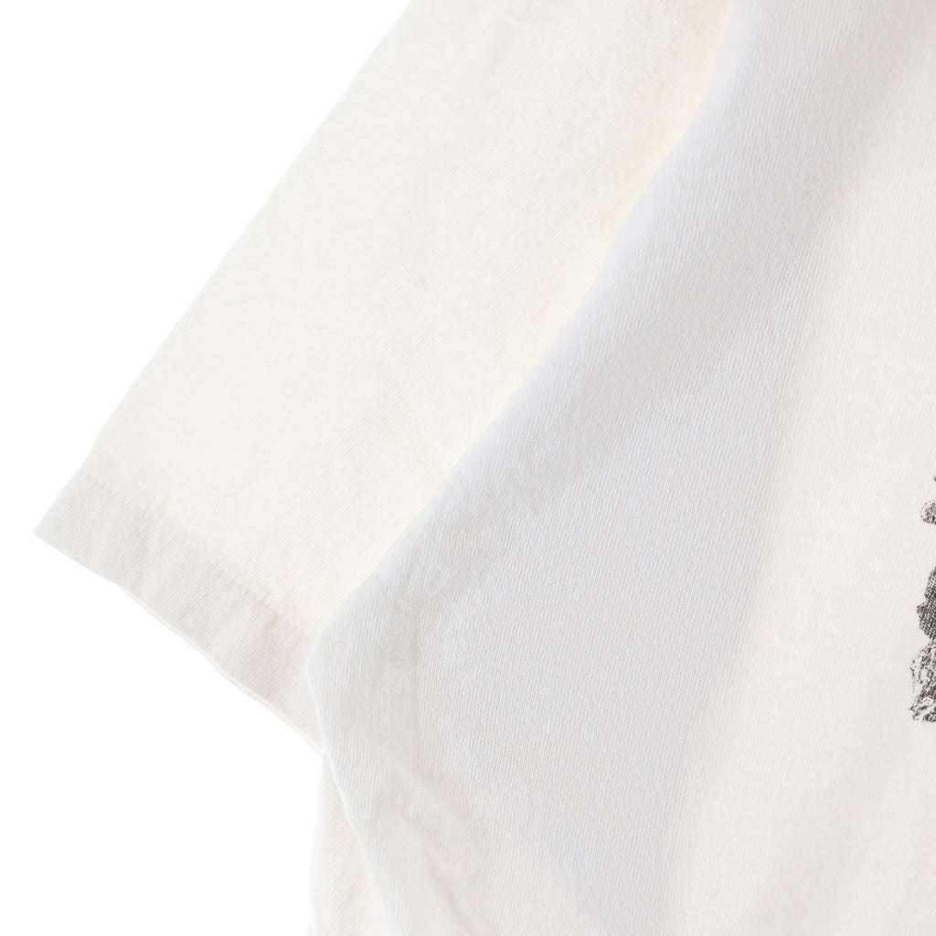 SAINT MICHAEL(セントマイケル) 26SS ×河村康輔 HOLY LOVE プリント クルーネック半袖Tシャツカットソー ホワイト SM-MK8-0000-C08