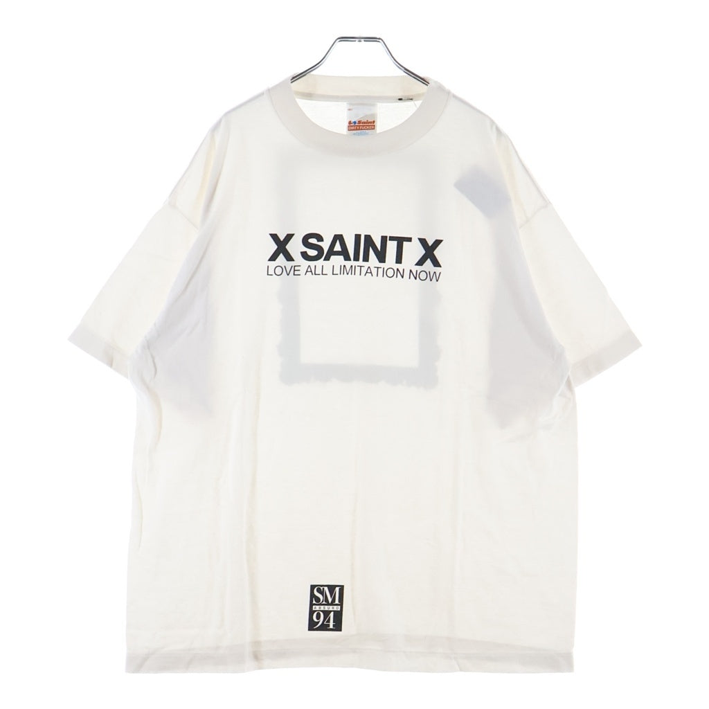 SAINT MICHAEL(セントマイケル) 26SS SAINT X SS T-SHIRT 両面プリント クルーネック半袖Tシャツカットソー ホワイト SM-MK8-0000-011