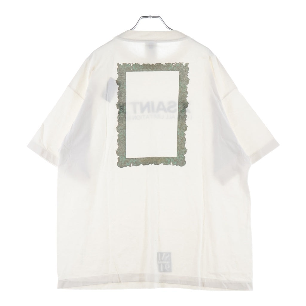 SAINT MICHAEL(セントマイケル) 26SS SAINT X SS T-SHIRT 両面プリント クルーネック半袖Tシャツカットソー ホワイト SM-MK8-0000-011