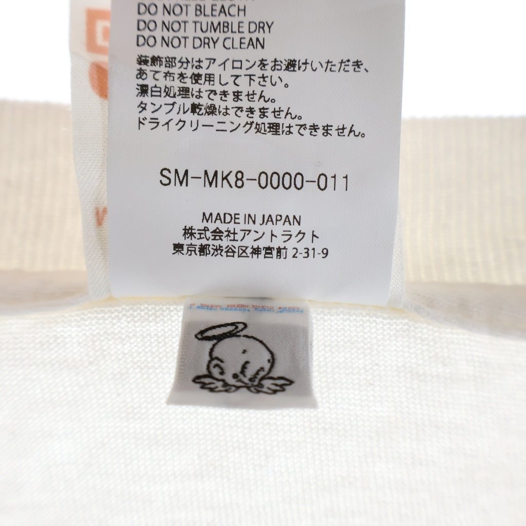 SAINT MICHAEL(セントマイケル) 26SS SAINT X SS T-SHIRT 両面プリント クルーネック半袖Tシャツカットソー ホワイト SM-MK8-0000-011