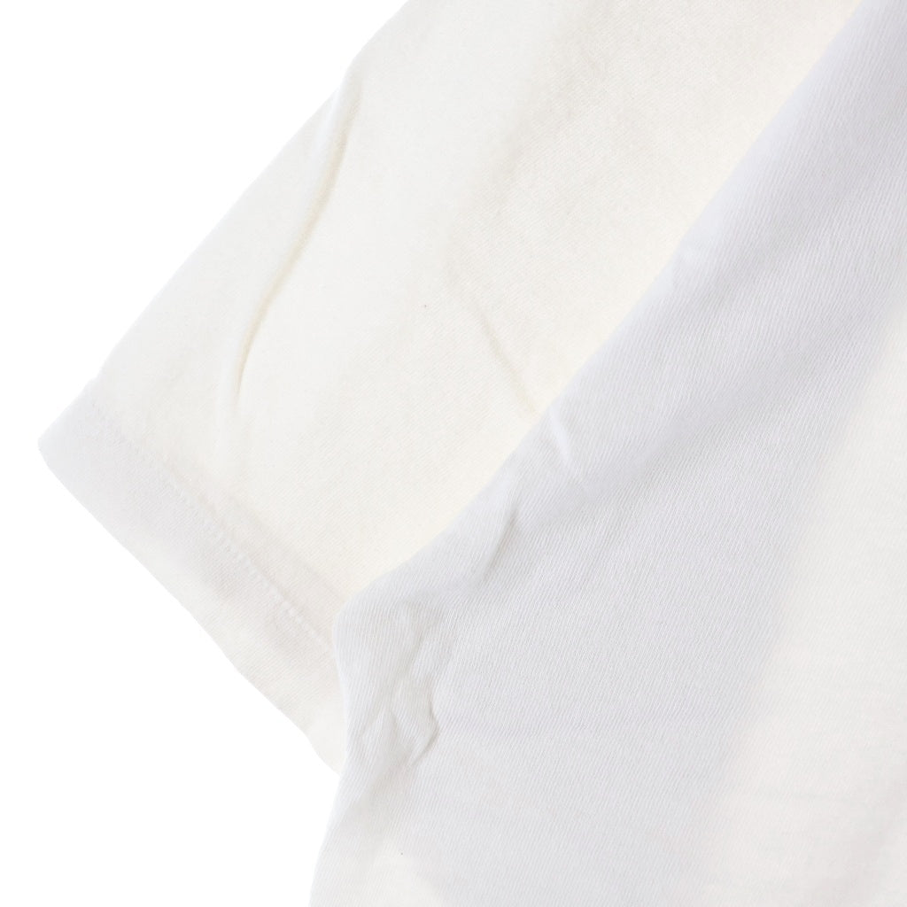 SAINT MICHAEL(セントマイケル) 26SS don't T-SHIRT プリント クルーネック半袖Tシャツカットソー ホワイト SM-MK1-0000-014
