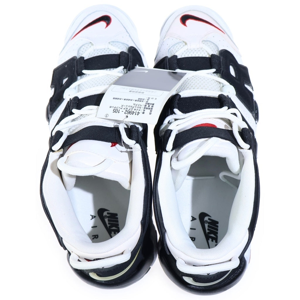 NIKE(ナイキ) AIR MORE UPTEMPO WHITE/BLACK/UNIVERSITY RED(2020) 414962-105エア モア アップテンポ ホワイト/ブラック/ユニバーシティレッド(2020) ハイカットスニーカーブラック US10/28CM