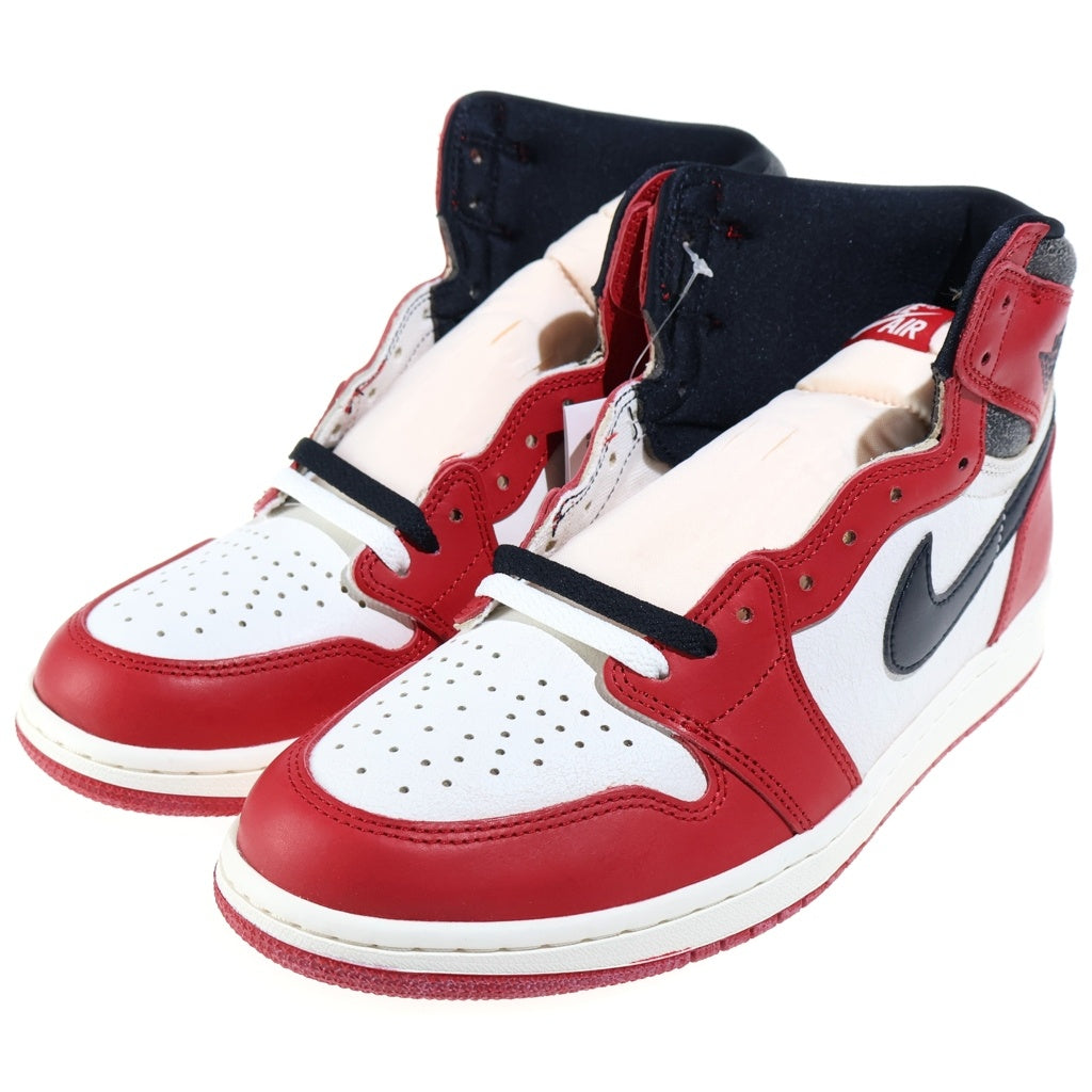 NIKE(ナイキ) Air Jordan 1 High Lost & Found/Chicago DZ5485-612 エアジョーダン1 ハイ OG ロスト&ファウンド/シカゴ ハイカットスニーカー ホワイト/レッド US10/28CM