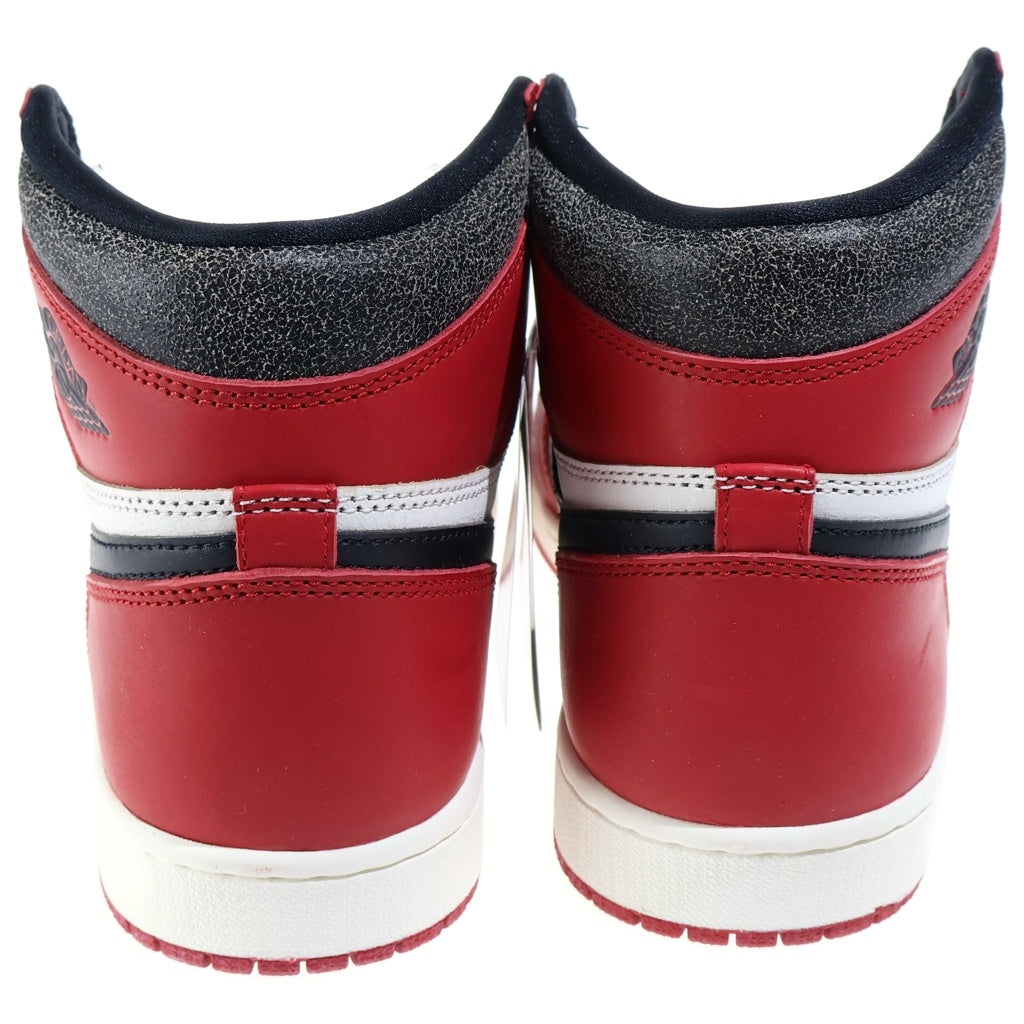 NIKE(ナイキ) Air Jordan 1 High Lost & Found/Chicago DZ5485-612 エアジョーダン1 ハイ OG ロスト&ファウンド/シカゴ ハイカットスニーカー ホワイト/レッド US10/28CM