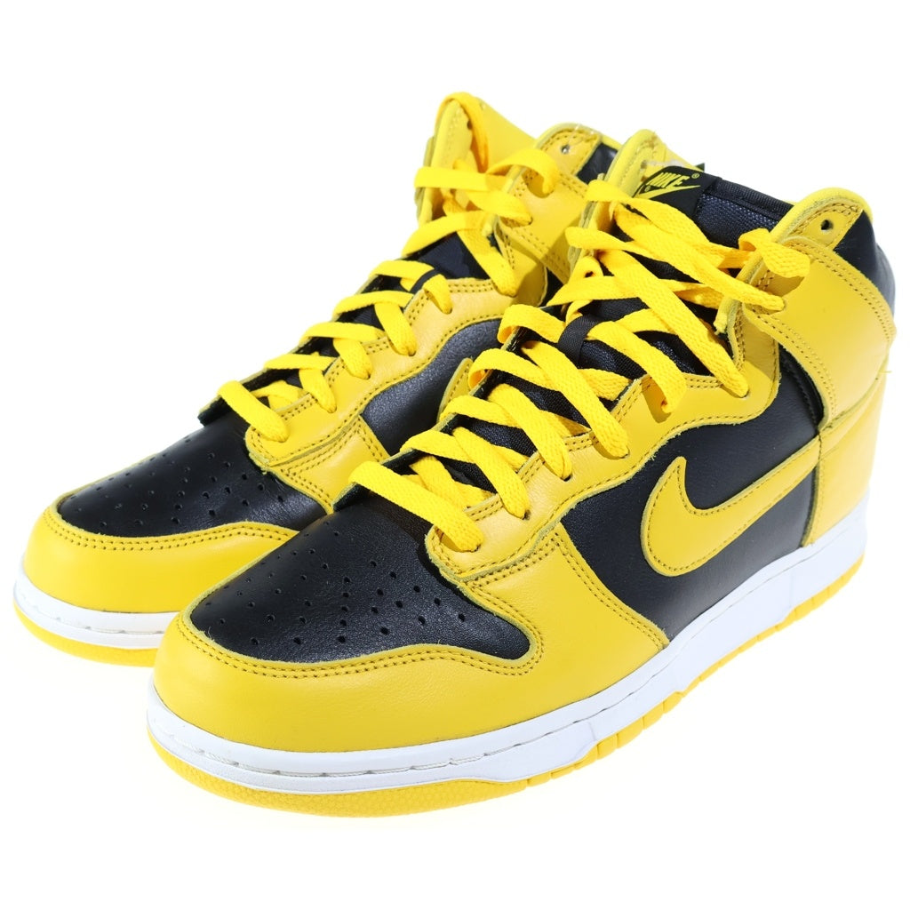 NIKE(ナイキ) Dunk High Black/Varsity Maize CZ8149-002 ダンク ハイ ブラック/バーシティメイズハイカットスニーカー ブラック/イエロー US10/28CM