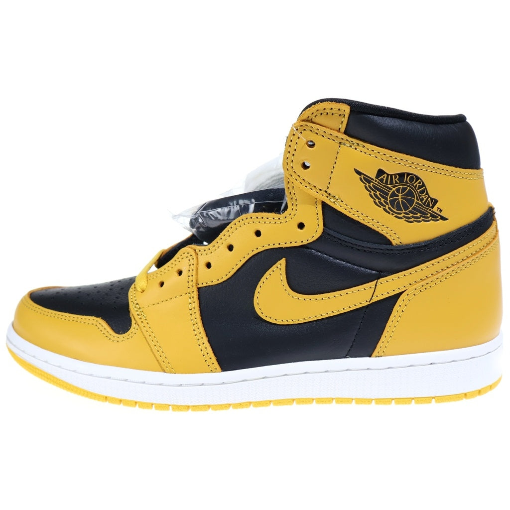 NIKE(ナイキ) Air Jordan 1 High Pollen 555088-701 エアジョーダン1 ハイ OG パラン ハイカットスニーカー ブラック/イエロー US10/28CM