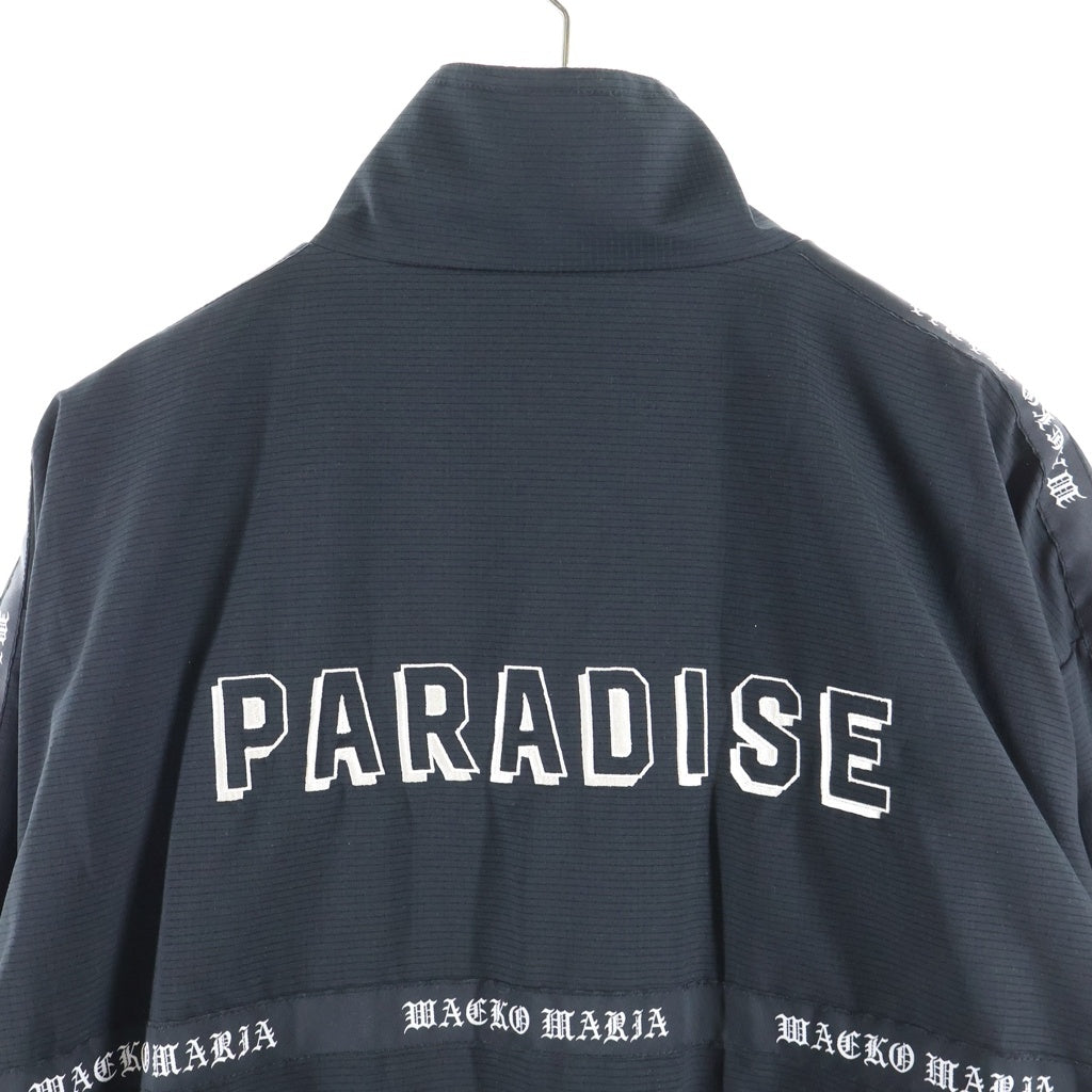 WACKO MARIA(ワコマリア) ×NANGA ロゴプリント メッシュジップアップジャケット ブラック 26FB-001