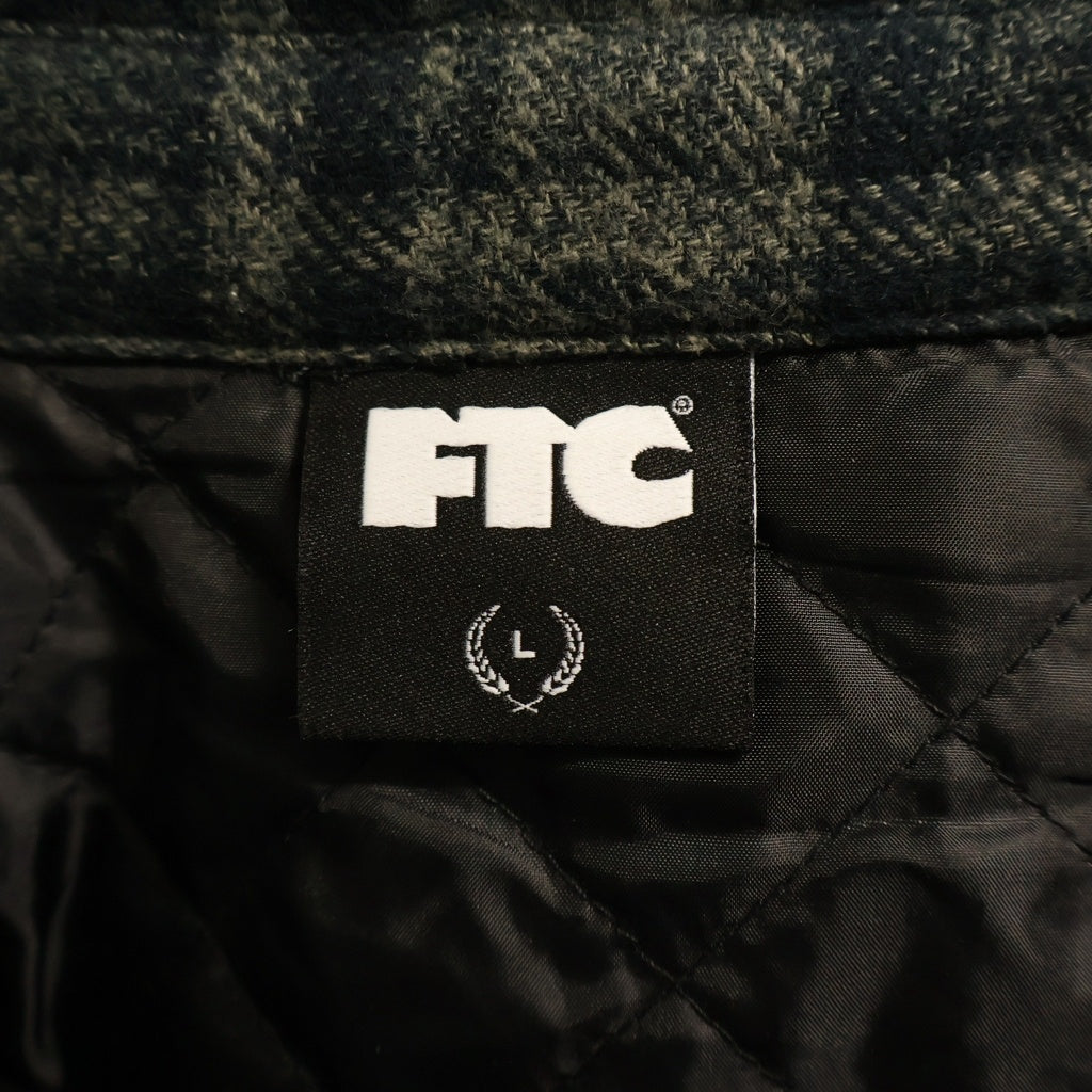 FTC(エフシーティー) 25AW QUILTED LINED PLAID NEL SHIRT キルティングライナー付き チェック長袖シャツジャケット カーキ