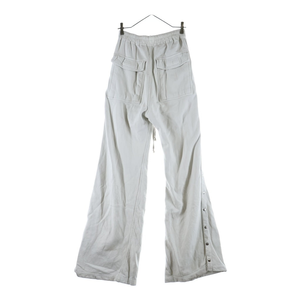 DRKSHDW(ダークシャドウ) 23AW PUSHER FLEECE PANTS プッシャーフリース サイドスナップ ワイドスウェットパンツ ホワイト DU02C5393-F