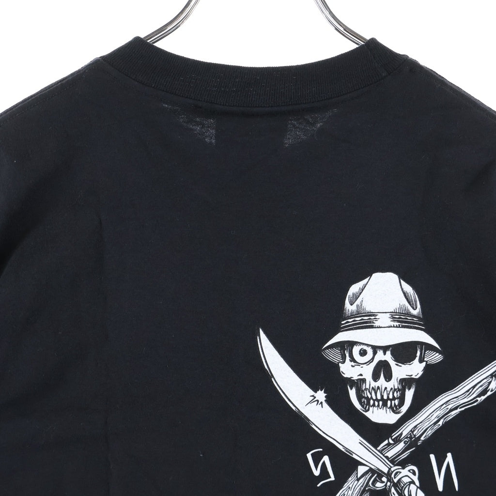 STUSSY(ステューシー) 00S ×Neighborhhood ×MC Cartoon OLD PRINT TEE オールド ネイバーフッド エムシー カートゥーン 両面プリントクルーネック半袖Tシャツカットソー ブラック