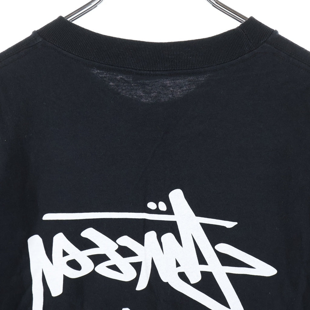 STUSSY(ステューシー) 00S ×FUTURA OLD WORLD TOUR DESIGHN TEE フューチュラ オールド ワールドツアー デザイン クルーネック半袖Tシャツカットソー ブラック