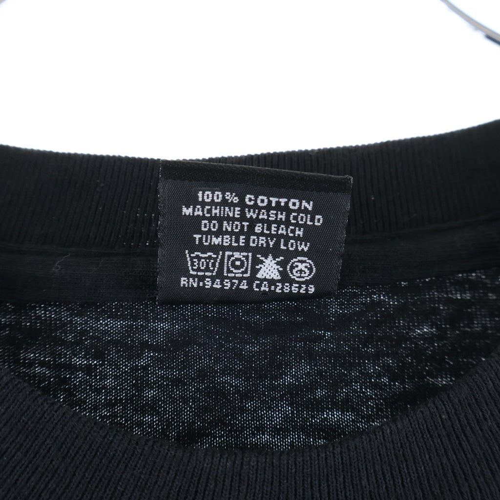 STUSSY(ステューシー) 00S ×FUTURA OLD WORLD TOUR DESIGHN TEE フューチュラ オールド ワールドツアー デザイン クルーネック半袖Tシャツカットソー ブラック
