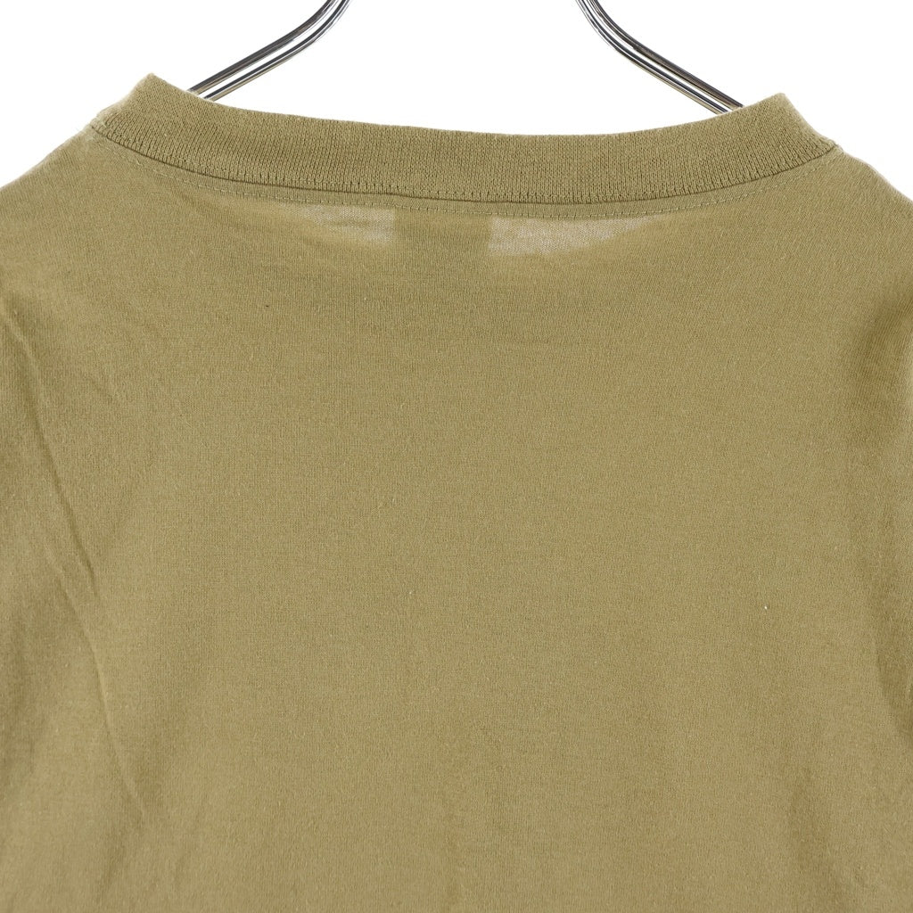 STUSSY(ステューシー) 90S OLD CAMO LOGO PRINT TEE オールド 白タグ カモ柄ロゴプリントクルーネック長袖Tシャツカットソー ロンT ブラウン