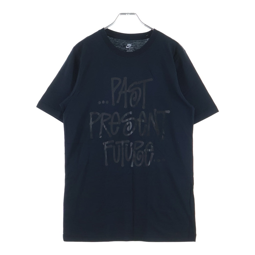 NIKE(ナイキ) × STUSSY PAST PRESENT FUTURE TEE 399687-010 ステューシー パスト プレゼント フューチャー クルーネック半袖Tシャツカットソー ブラック