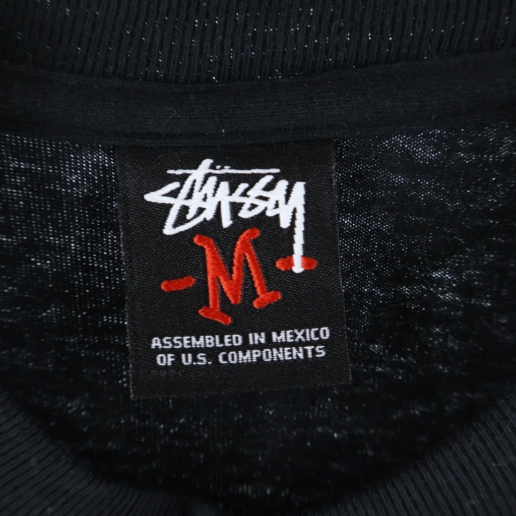 STUSSY(ステューシー) 00S OLD SCULL PRINT TEE オールド スカルプリント クルーネック半袖Tシャツカットソー ブラック