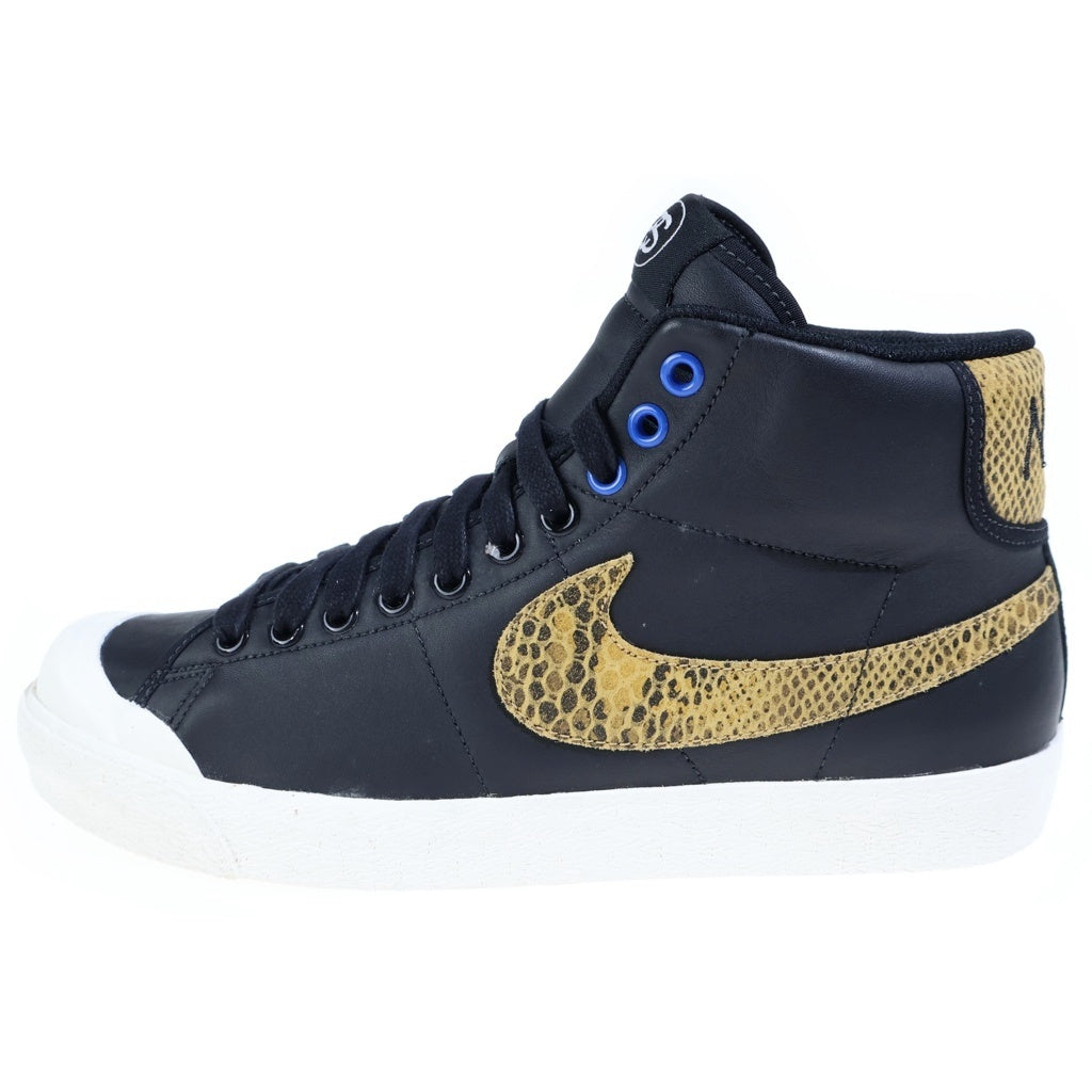 NIKE(ナイキ) 【観賞用 2010年製】 ×STUSSY All Court Mid Black Golden Harvest-Sail オールコート ミッド ゴールデン ハーベスト セイル ハイカットスニーカー US9/27cm 408577-001