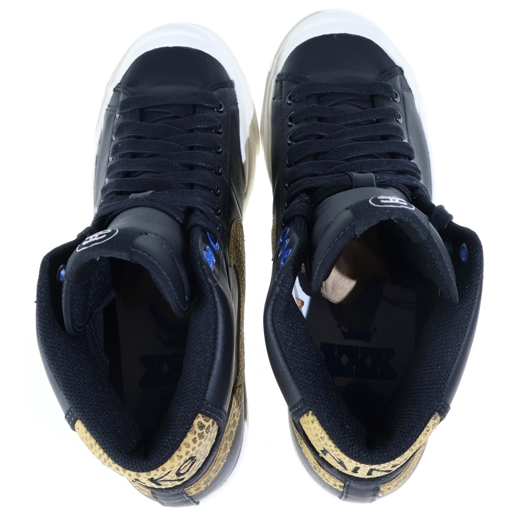 NIKE(ナイキ) 【観賞用 2010年製】 ×STUSSY All Court Mid Black Golden Harvest-Sail オールコート ミッド ゴールデン ハーベスト セイル ハイカットスニーカー US9/27cm 408577-001