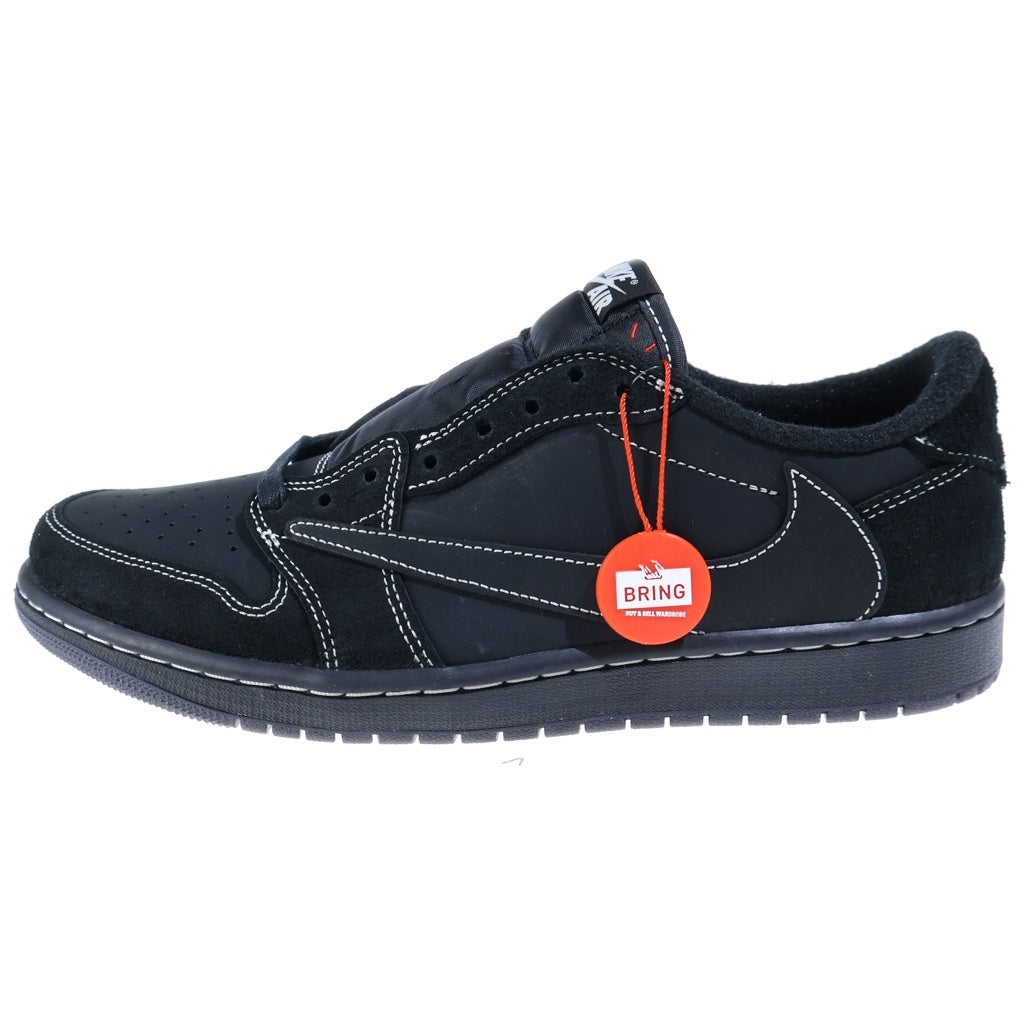 NIKE(ナイキ) ×Travis Scott AIR JORDAN1 LOW OG SP BLACK PHANTOM DM7866-001 トラヴィススコット エアジョーダン1 ブラック ファントム ローカットスニーカー US11/29cm