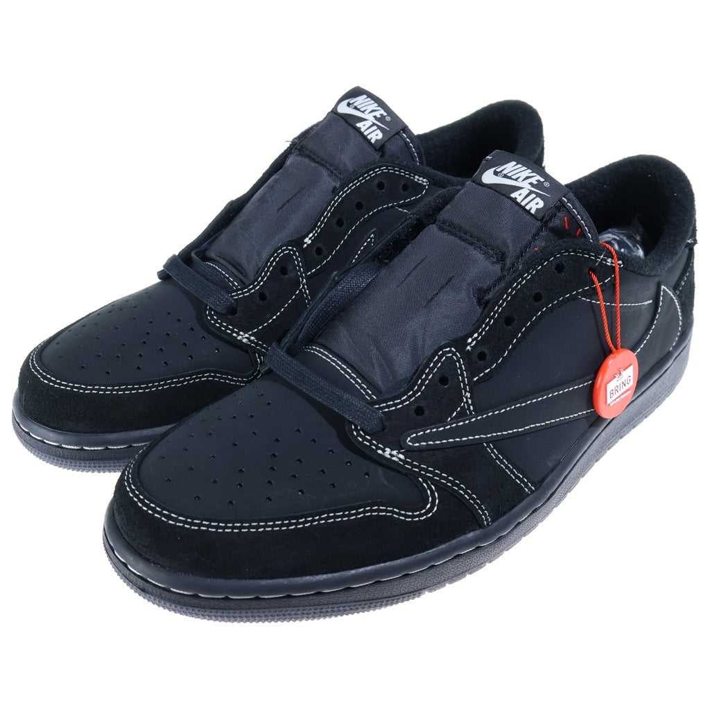 NIKE(ナイキ) ×Travis Scott AIR JORDAN1 LOW OG SP BLACK PHANTOM DM7866-001 トラヴィススコット エアジョーダン1 ブラック ファントム ローカットスニーカー US11/29cm