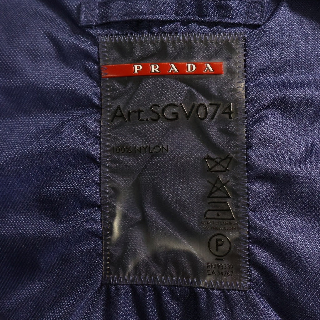 PRADA SPORT(プラダ スポーツ) 09AW Hooded Nylon Coat SGV074 フーデッドナイロンコート ネイビー