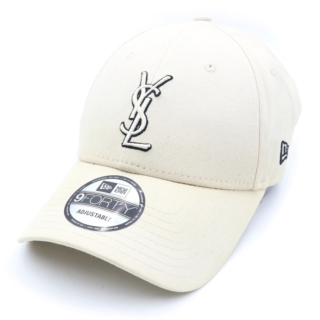 SAINT LAURENT PARIS(サンローランパリ) ×NEW ERA YSL 9FORTY ニューエラ モノグラム キャップ 帽子 アイボリー 687687 YCL36 レディース