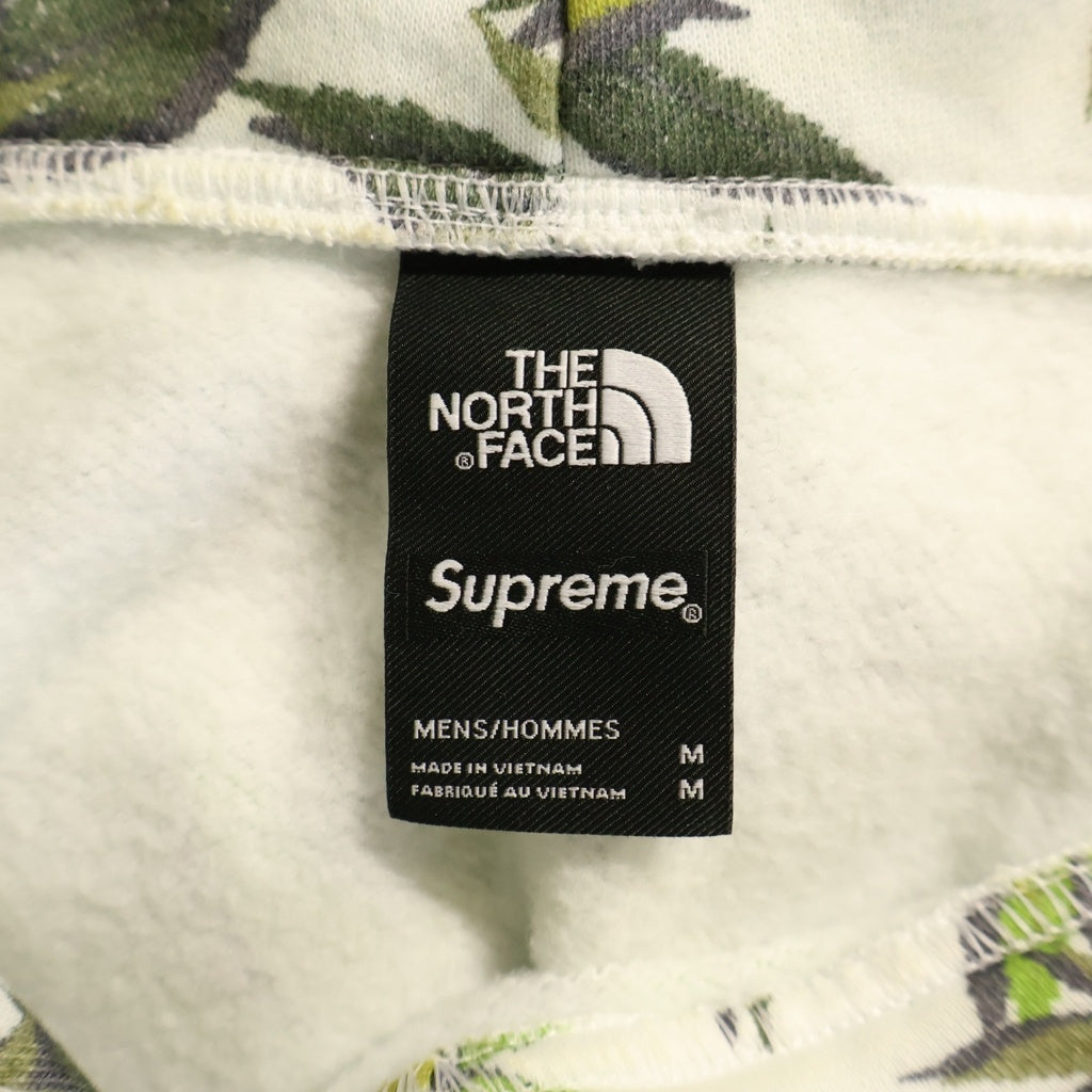 SUPREME(シュプリーム) 23AW x The North Face Leaf Hooded Sweatshirt NF0A875K ノースフェイス リーフ プルオーバー長袖スウェットパーカー フーディ ホワイト