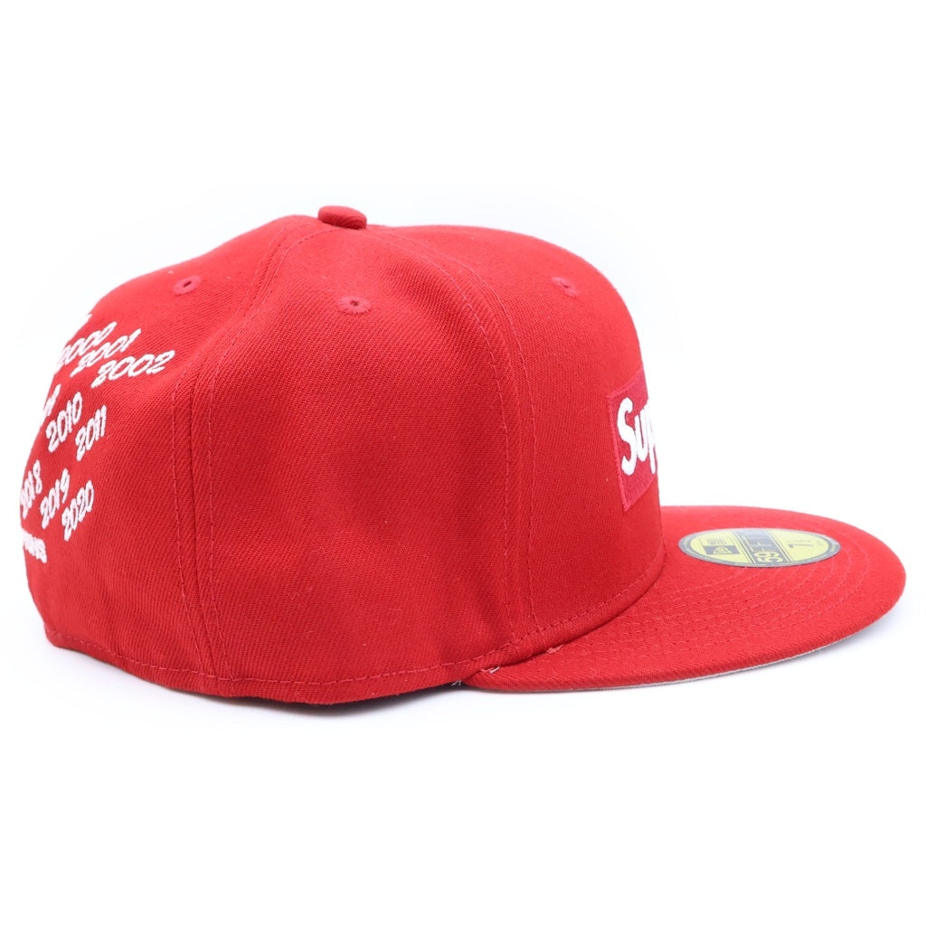 SUPREME(シュプリーム) 21SS ×NEW ERA 59FIFTY Champions Box Logo Cap ニューエラ フィフティーナインフィフティー チャンピオンズ ボックスロゴ ベースボールキャップ 帽子 レッド