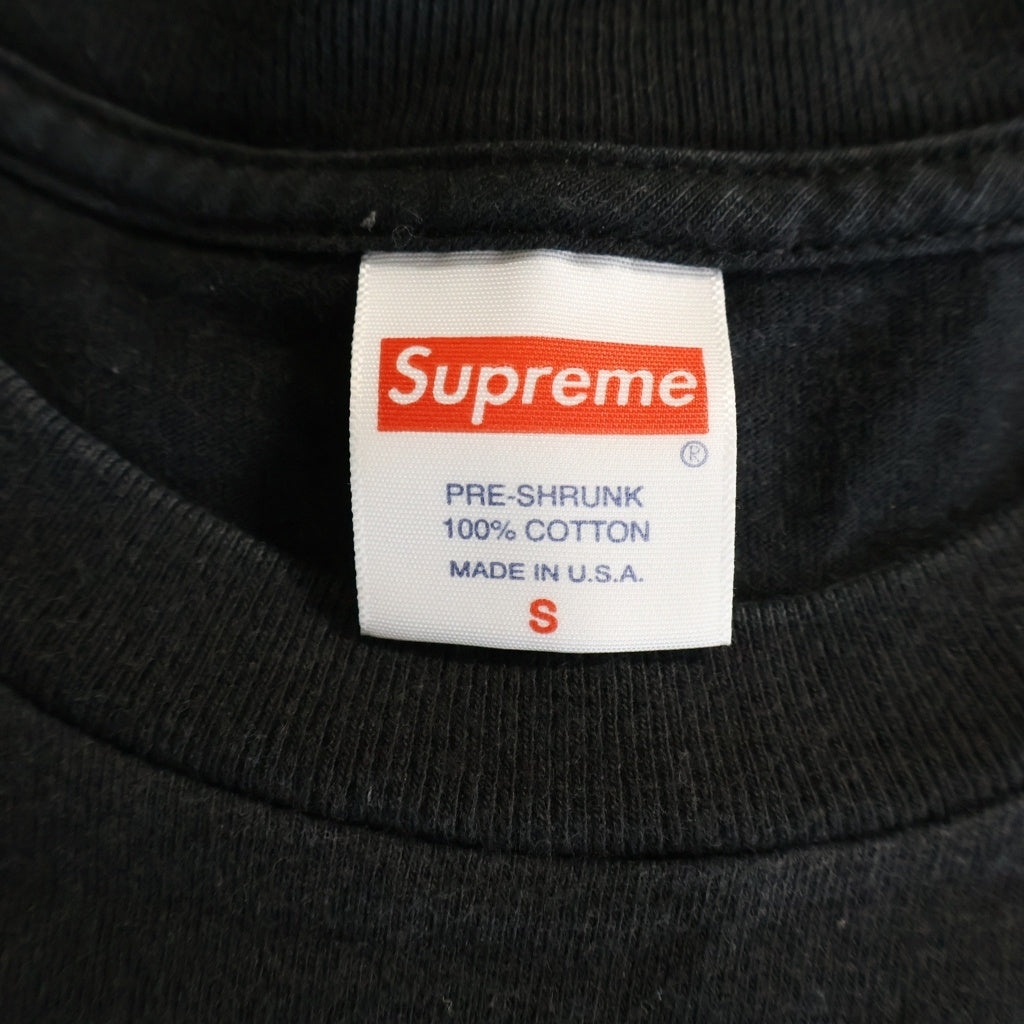 SUPREME(シュプリーム) 22AW PiL TEe パイル クルーネック半袖Tシャツカットソー ブラック