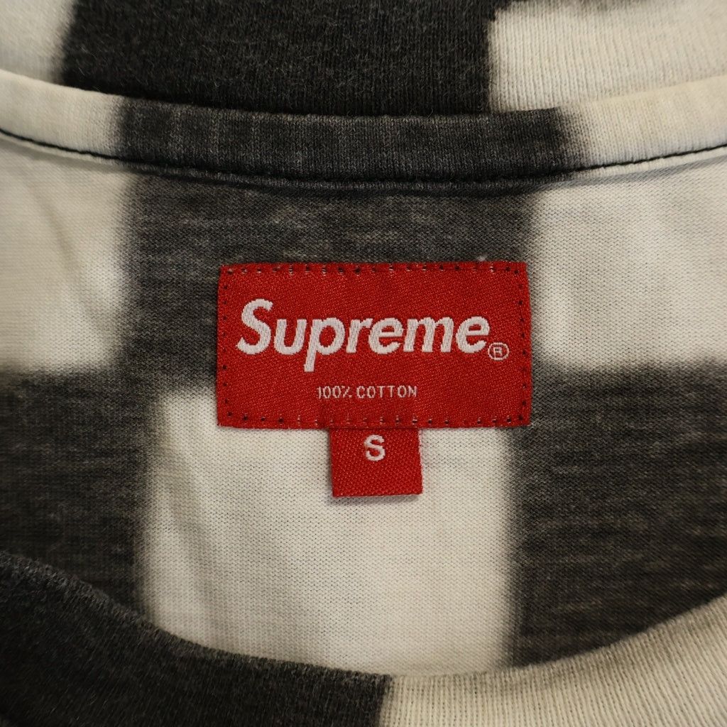 SUPREME(シュプリーム) 20SS Small Box Logo Tee Checkerboard チェックボード ボックスロゴ クルーネック半袖Tシャツカットソー ホワイト/ブラック